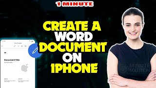 how to create a word document on iphone 2024