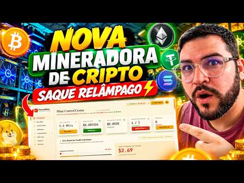 NOVA MINERADORA! GANHE 5 GHS GRÁTIS | FAUCETMINE