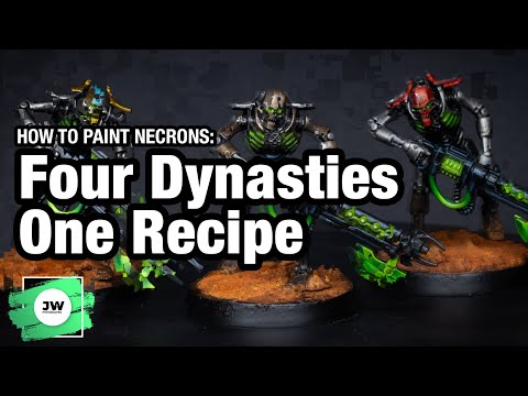 How to Paint Necrons: Four Dynasties, One Recipe