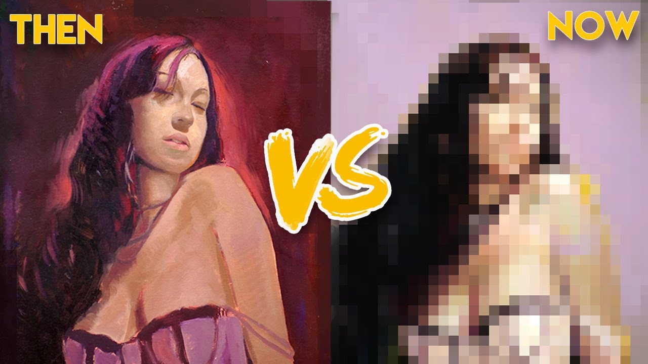 I Repaint my Old Art from 10 YEARS ago! (not what I expected)