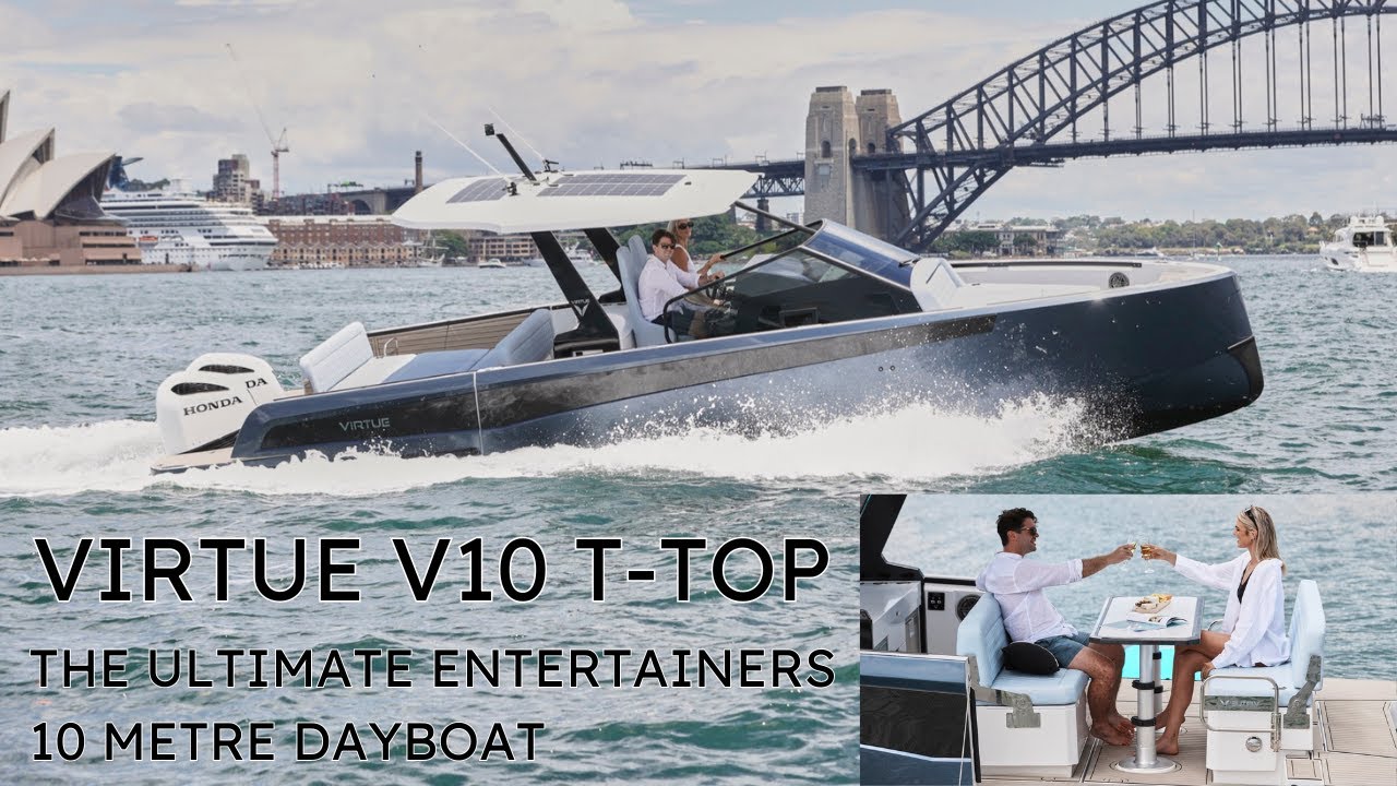 The Ultimate Mid-Sized Lux Dayboat | The Virtue V10 T-Top in Sydney Harbour