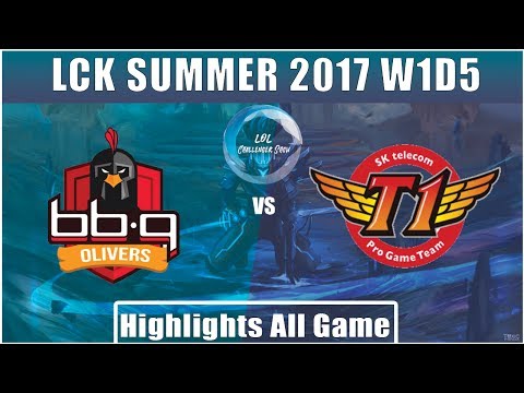 BBQ vs SKT || Highlights All Game || LCK SUMMER 2017 || BBQ Olivers vs SK Telecom T1