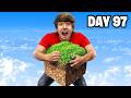 I Survived 100 Days on 1 Block