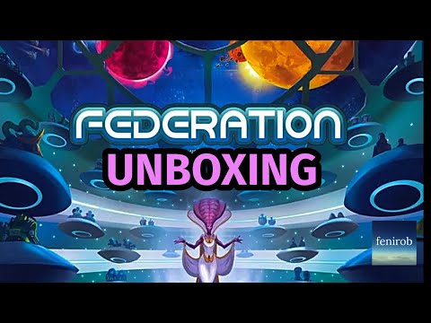 Federation Board Game: Deluxe Edition Unboxing (No Talking)