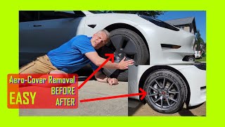 Remove Aero Wheel Covers & Install a Cap Kit For Tesla Model 3