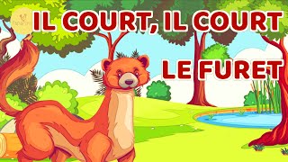 IL COURT IL COURT LE FURET - dance ! (Comptine avec Paroles) Chante et Danse avec Papa Poule