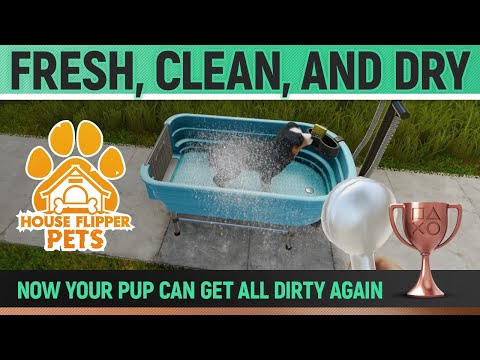 House Flipper - Pets DLC - Fresh, clean, and dry 🏆 Trophy / Achievement Guide