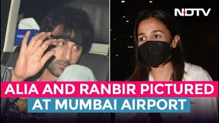 Alia Bhatt Hugs Husband Ranbir Kapoor At Airport As She Returns From London
