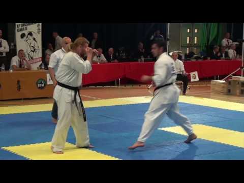 British Karate Kyokushinkai 8th Cup of Europe Bartosz Calka v Eldar Ismailzade