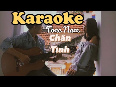 Chân Tình | Karaoke/Beat Guitar Tone Nam | Thắng Nguyễn