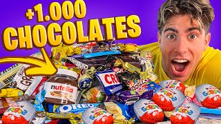 MEZCLAMOS MUCHOS CHOCOLATES PARA HACER UNO GIGANTE !!!