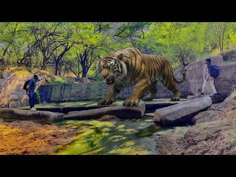 One Step Away From Death 😨 | Giant Tiger Encounter || Real Monster Tiger video_Crazy Life Gujarati