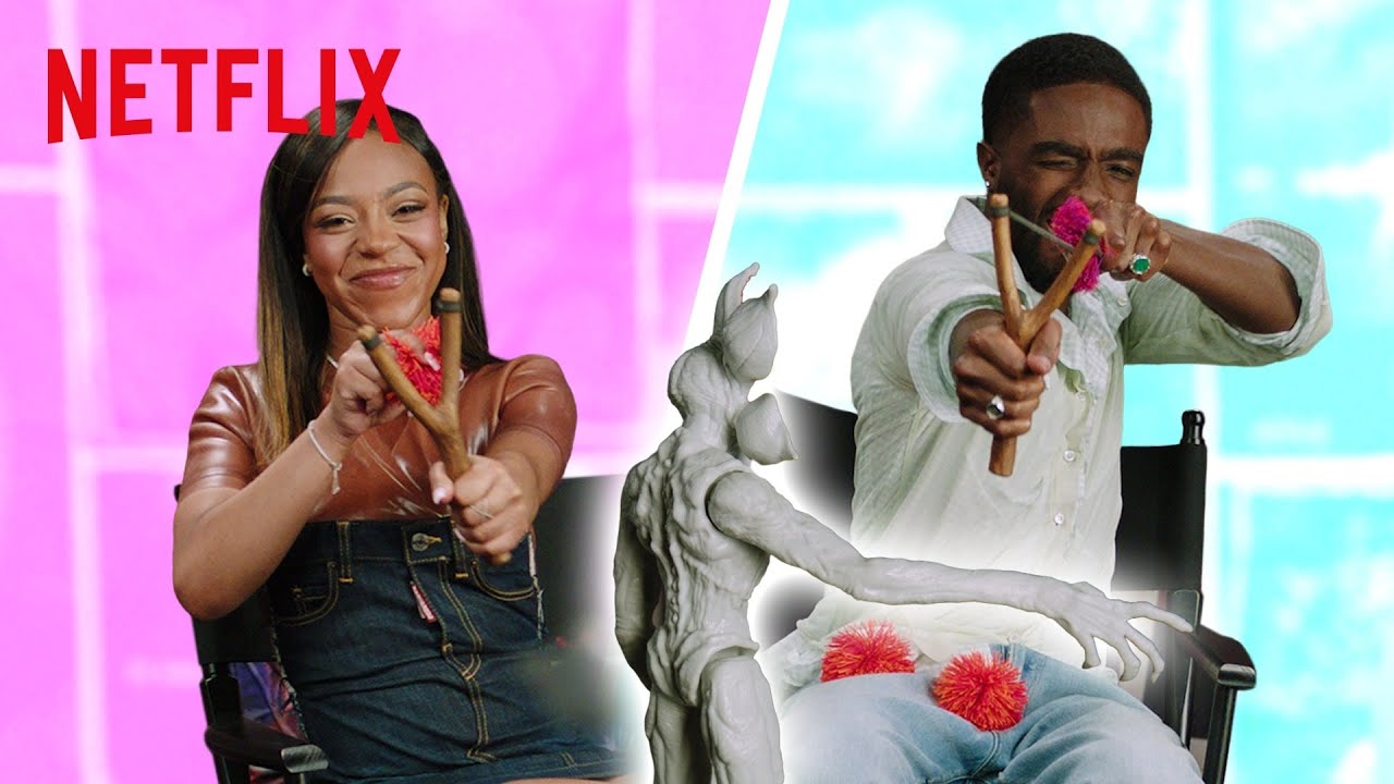 Wrist Rocket Showdown: Caleb McLaughlin vs. Priah Ferguson | Stranger Things | Netflix