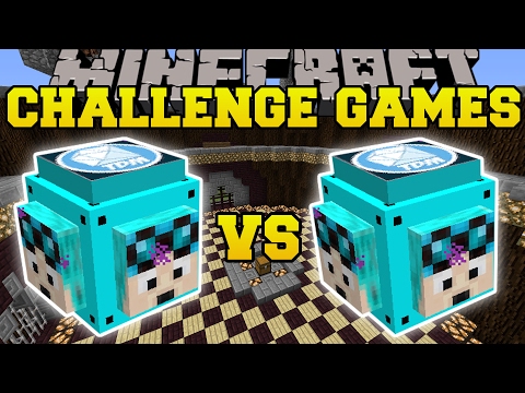 Minecraft: DANTDM VS THEDIAMONDMINECART CHALLENGE GAMES - Lucky Block Mod - Modded Mini-Game