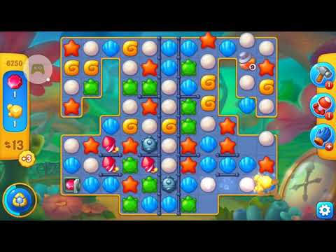 Fishdom level 6250 with a puzzle (с головоломкой)