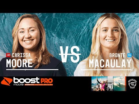 Carissa Moore vs. Bronte Macaulay - Round Three, Heat 7 - Boost Mobile Pro Gold Coast 2019