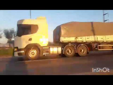 CAMIONES EN RP158 , SAN FRANCISCO , CORDOBA , ARGENTINA , VIDEO 203
