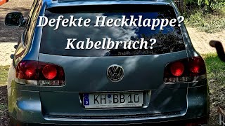 VW Touareg 7L Defekte Heckklappe Kabelbruch / Aufbau Funktion Ausbau
