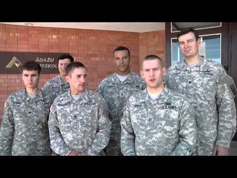 173rd Airborne Visit School In Adazi, Latvia