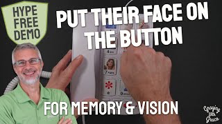 Big Button Phone With Photo Dials - Close Look at Sacumea