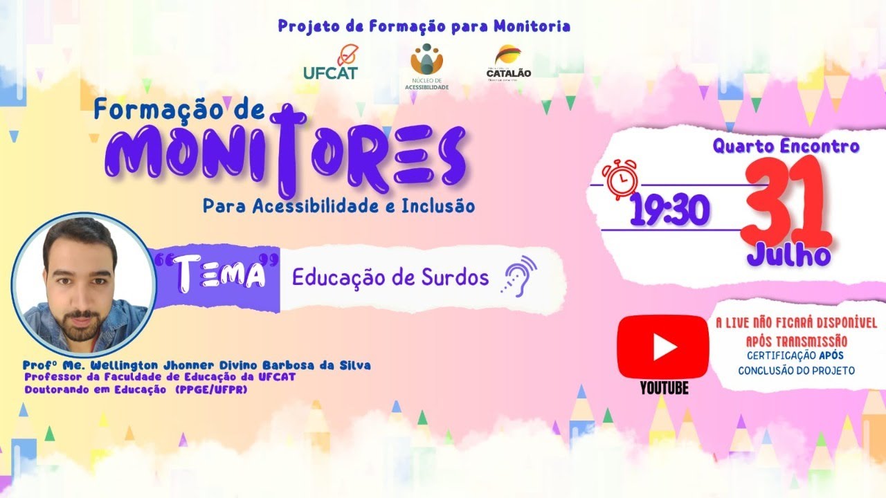 Formação de monitores Para Acessibilidade e Inclusão: Educação de Surdos