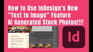 How to Use the New Adobe InDesign Text to Image Feature (Free Stock Images Directly in InDesign!!!!)