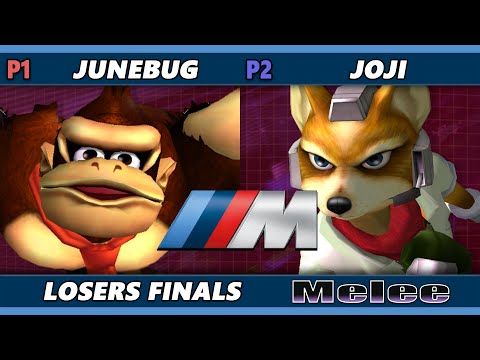 M Series 8  Losers Finals - Junebug (Donkey Kong) Vs. JOJI (Fox) Smash Melee - SSBM