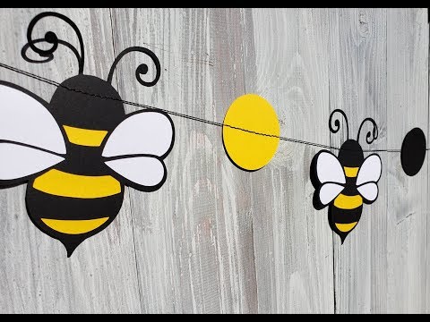 Diy Bumblebee Party Garland Tutorial