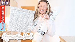 *HUGE* HOME BARGAINS + B&M HAUL 2022 | ORGANISATION IDEAS & HOMEWARE HAUL