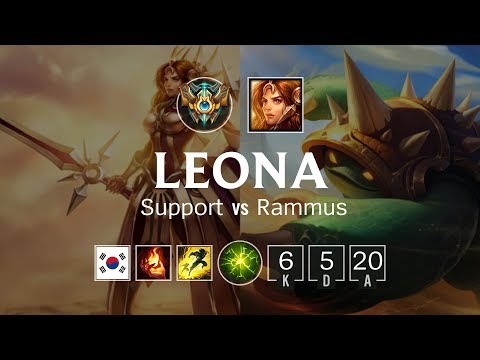 Leona Support vs Rammus - KR Challenger Patch 8.23
