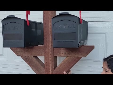 Diy Double Mailbox Post