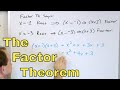 12 The Factor Theorem Part 1 Factoring Polynomials In Algebra