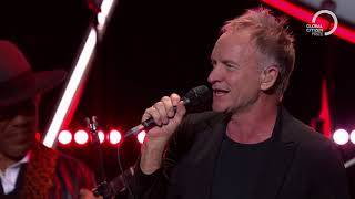 Sting performs Message in a Bottle with H.E.R | Global Citizen Prize 2019