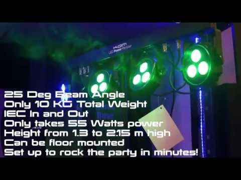 Kam LED Power Party T-Bar Light and PA & DJ Shop Tour | PMT