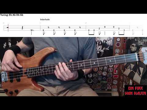 On Fire by Van Halen - Bass Cover with Tabs Play-Along