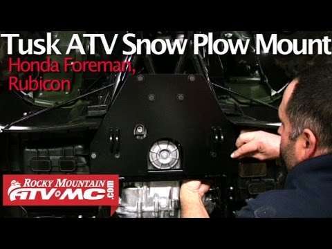 Honda Rubicon, Foreman Tusk SubZero ATV Snow Plow Mount Installation