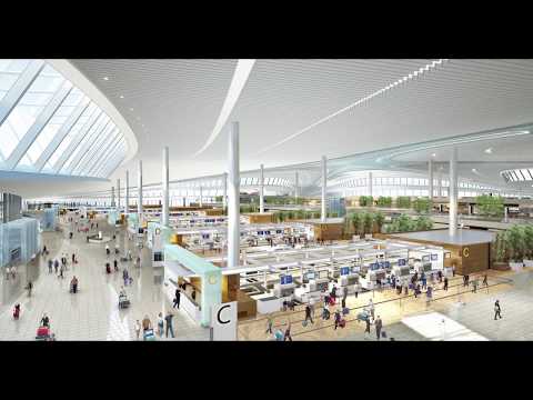 Liu Gang fala sobre o novo edifício do Aeroporto Internacional de Qingdao na China