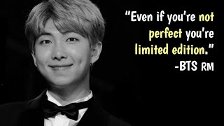 wise quotes from BTS RM