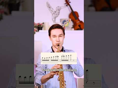 Tchaikovsky violin concerto on saxophone 🤯