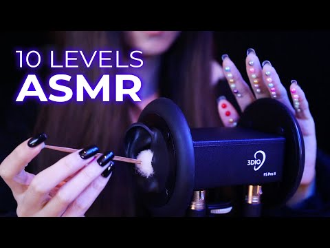 ASMR 10 Levels of Intense Ear Triggers (No Talking) - YouTube