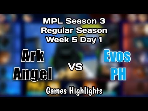 MPL Season 3 PH  week 5  Arkangel VS Evos PH Game Highlights