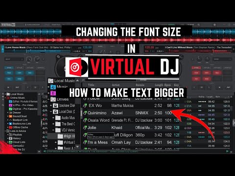 How to Change Font Size in Virtual DJ | Easy Step-by-Step Tutorial for Beginners
