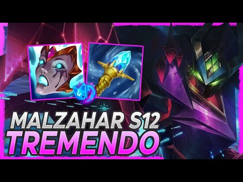 😈 ¡NO SABEN CÓMO PARARNOS CON MALZAHAR! PARTIDA CONTROLADÍSIMA 😈 Malzahar Mid Gameplay + Guía S12