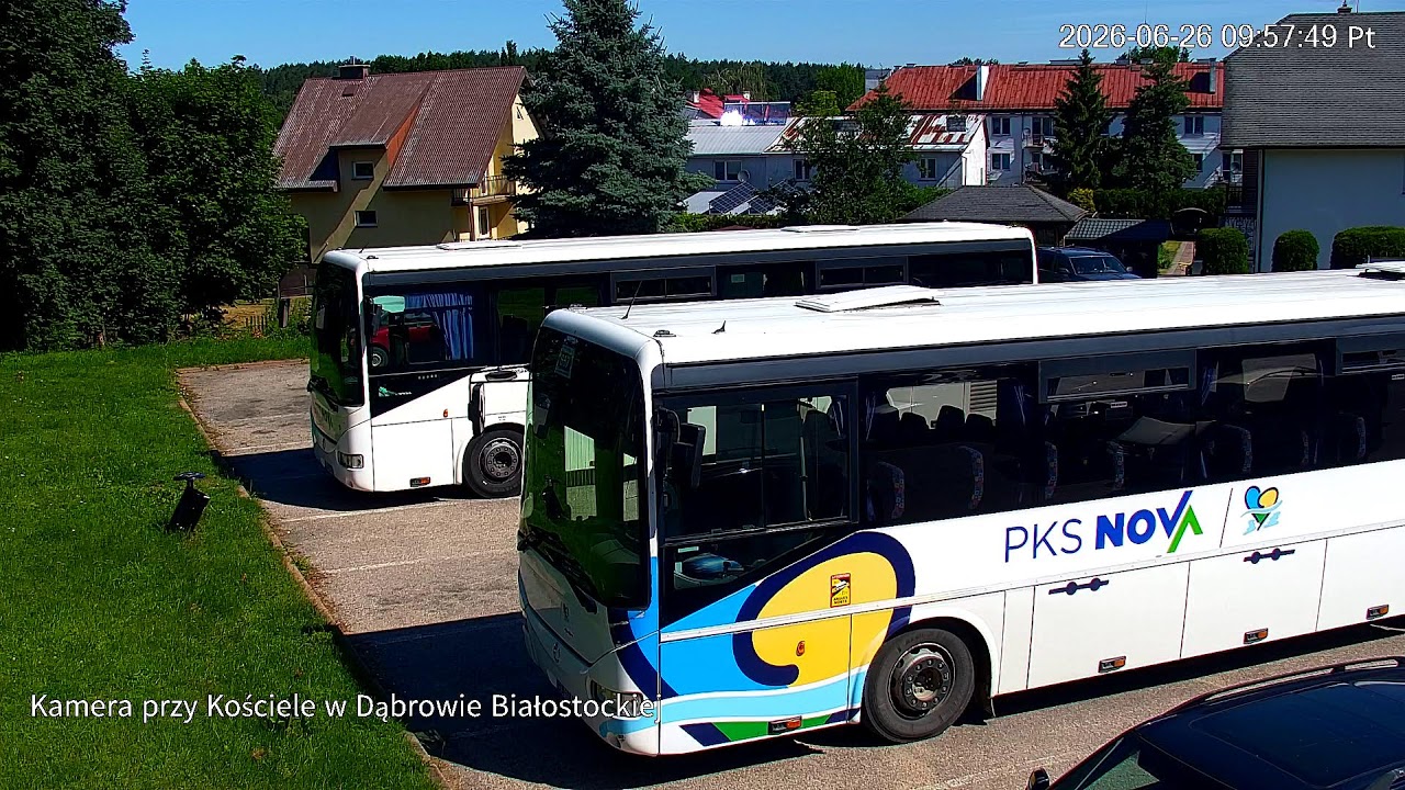 Live webcam view of Aparcamiento de San Estanislao, Dąbrowa Białostocka