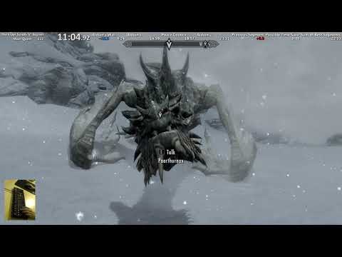 Skyrim Main Quest speedrun in 22:58 IGT