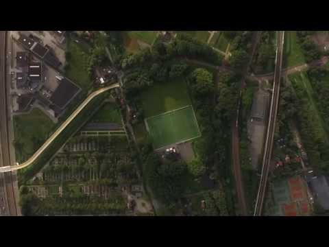 Voetbalclub Transvalia ZW vanuit de lucht
