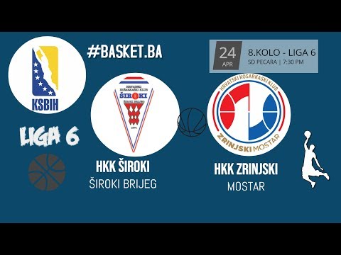 LIVE ◘ HKK Široki vs HKK Zrinjski ◘ 8. KOLO - LIGA 6 ◘ 2018/2019