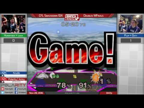CFL Smackdown 104 Melee - Hungrybox + Uuaa vs Plup + Oaty - Doubles Winners Finals