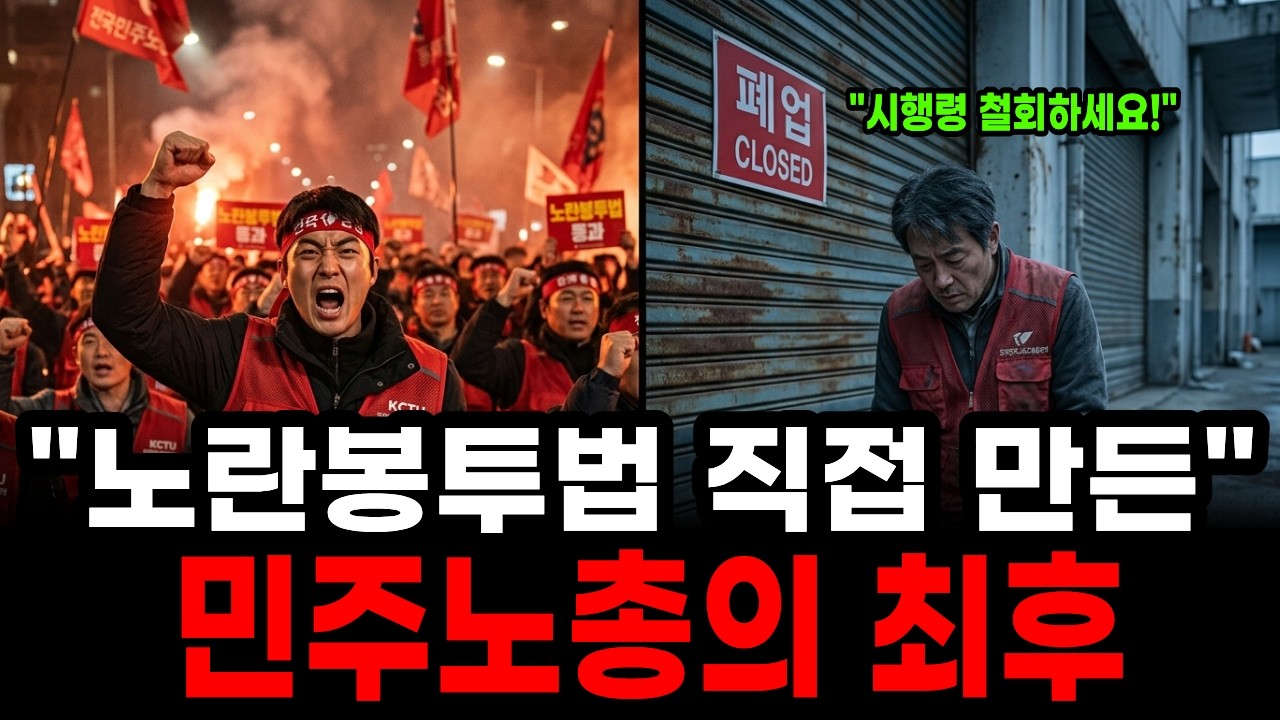 자기가 만든 노란봉투법에 참교육당한 민주노총의 최후