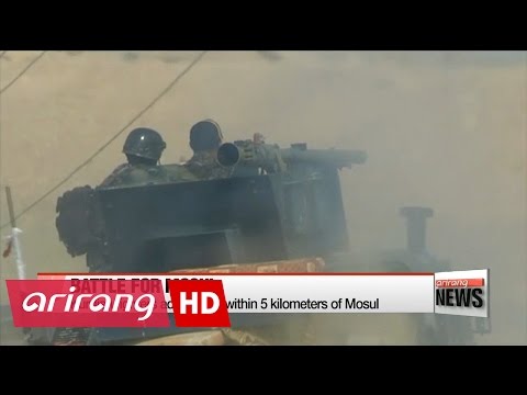 Kurdish Peshmerga forces advance near Mosul